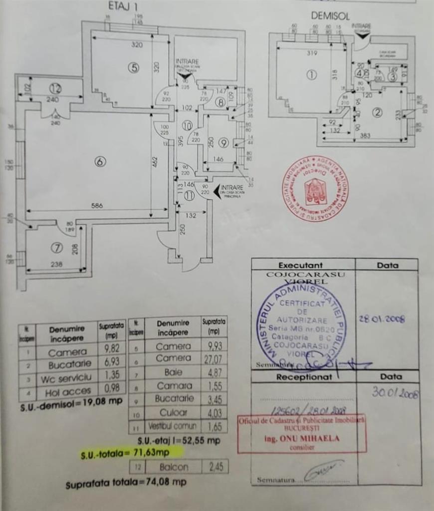 Vanzare apartament + garsonira Cotroceni